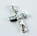 Pendant Silver Cross Cz 35mm