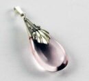 Pendant Silver Drop Rose
