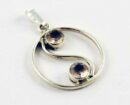 Pendant Silver Rose Quartz Ying Yang