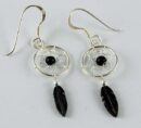 Earring Dreamcatcher Black 12mm
