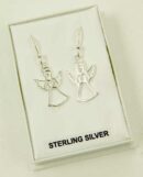 Silver Earring Angel Cut L3cm