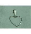 Pendant Silver Heart Hollow
