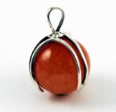 Pendant Silver Ball Aragonite