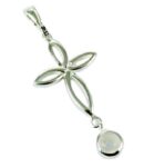 Pendant Silver Cross Moonstone
