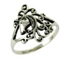Ring Silver Unicorn Head