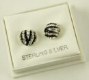 Silver Earring Stud Ball 8mm