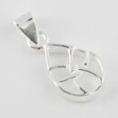 Silver Pendant Tear Drop Cut
