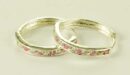 Silver Earring Hoop Pink D2cm