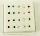 Earring Silver Studs 10 Pairs