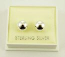 Earring Stud Plain Ball 8mm