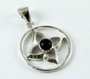 Pendant Silver Onyx Cab 25mm