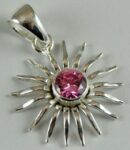 Pendant Silver Rose Quartz