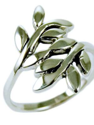 Silver Ring Double Branches