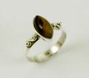 Ring Silver Raised Tiger Eye