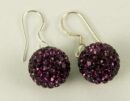 Silver Earring Drop Ameth 12mm