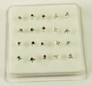 Nose Stud Silver Butterfly 20pcs