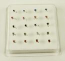 Nose Stud Silver Circle 20pcs