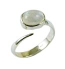 Silver Ring Moonstone Oval
