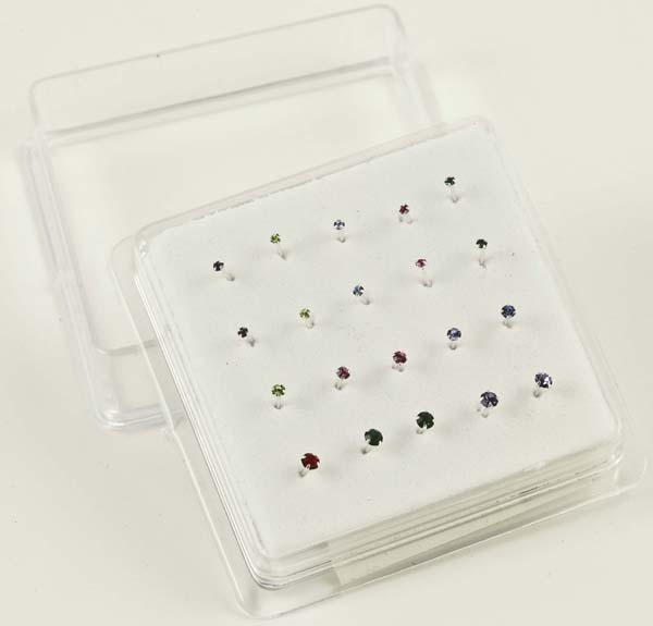 Nose Stud Silver 20pcs Mixed