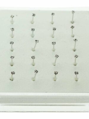 Nose Stud Silver 20pcs 1.8mm