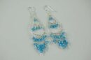 Earring Blue Tier Tear Drop