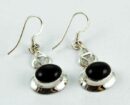 Earring Onyx Oval Stone