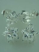 Earring Silver Stud Star Clear Stone