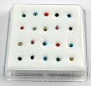 Nose Stud Curly Wires Pack Of 20