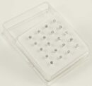 Nose Stud Silver 20pcs 2x2mm