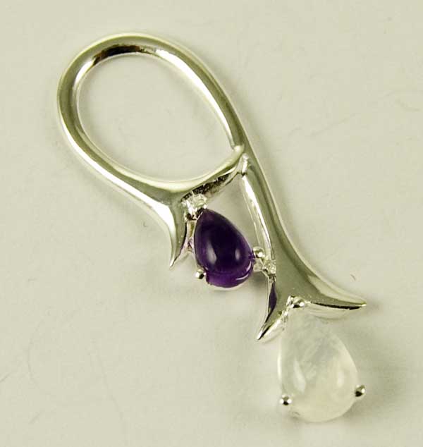 Pendant Silver Amethyst