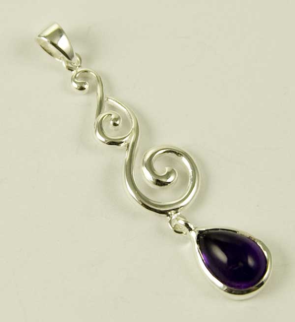 Pendant Silver Amethyst