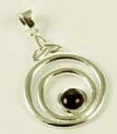 Pendant Silver Garnet