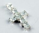 Pendant Silver Cross6 Stones