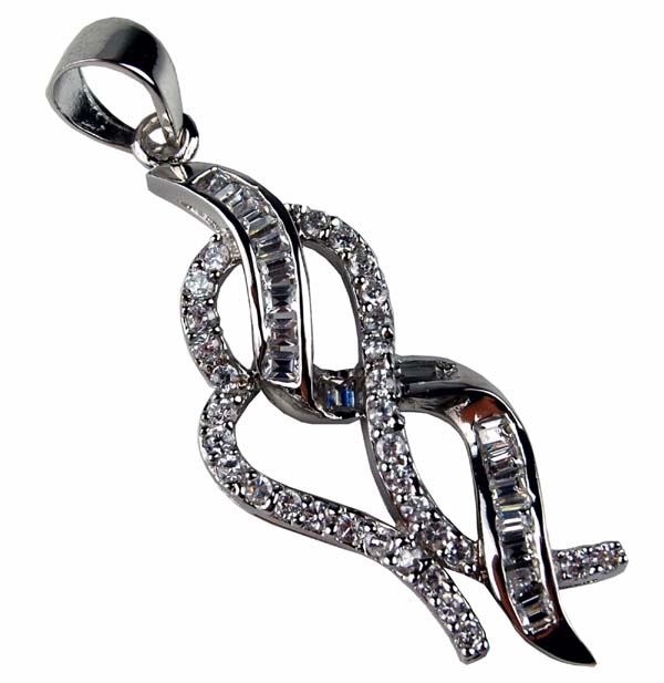 Pendant Silver Drop Fancy 38mm