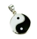 Silver Pendant Ying Yang L2.8cm