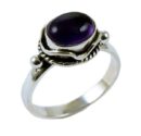 Silver Ring Amethyst Oval