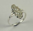 Ring Silver Dainty Floral