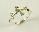 Ring Silver Triple Ankh