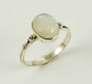 Ring Silver Moonstone Oval