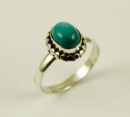 Ring Silver Turquoise Oval