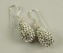 Earring Crystal Tear Drop L17mm