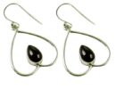 Silver Earring Heart Drop L3.4