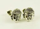 Silver Earring Stud Buddha