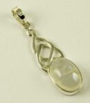 Silver Pendant Oval Stone