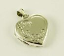 Pendant Silver Locket Heart