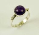 Ring Silver Circle Amethyst