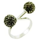 Ring Silver Cluster Balls 8mm