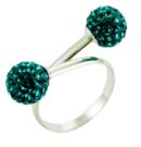 Ring Silver Cluster Balls 8mm