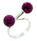 Ring Silver Cluster Balls 8mm