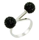 Ring Silver Cluster Balls 8mm